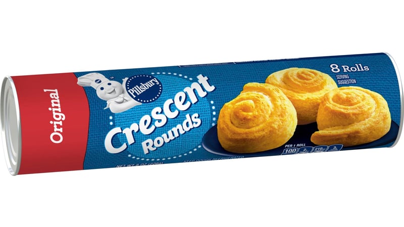 Pillsbury Crescent Rolls, Original Refrigerated Canned Pastry Dough, 8 Rolls,  8 oz 