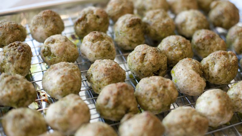 Turkey-Pesto Meatballs
