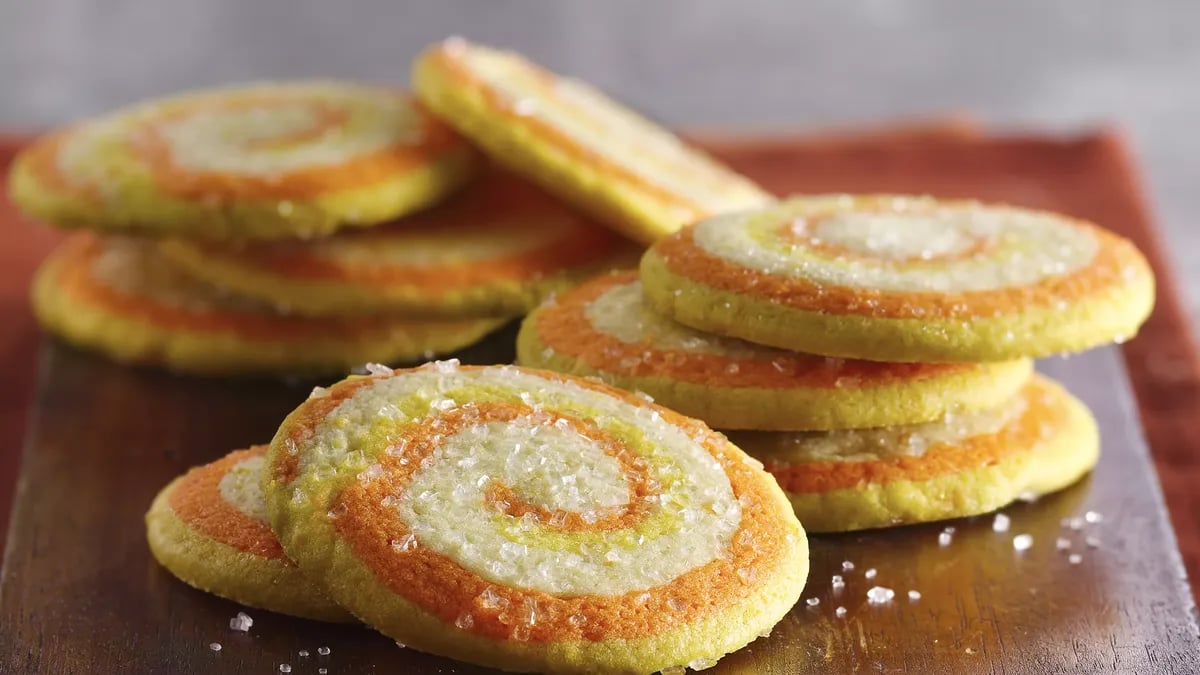 Candy Corn Swirl Cookies