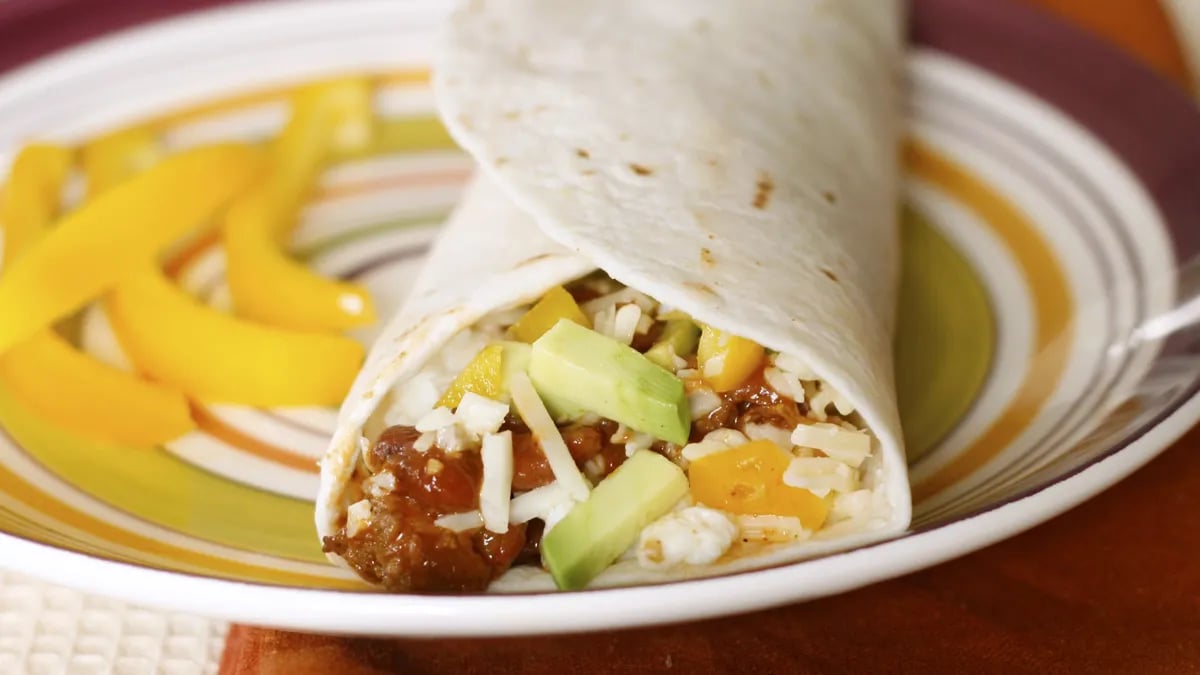 Tex Mex Egg White Breakfast Wrap