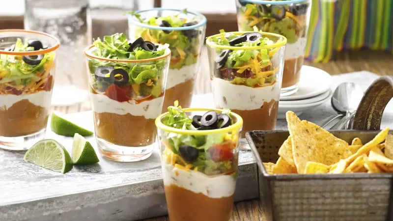 Mini 7 Layer Dips