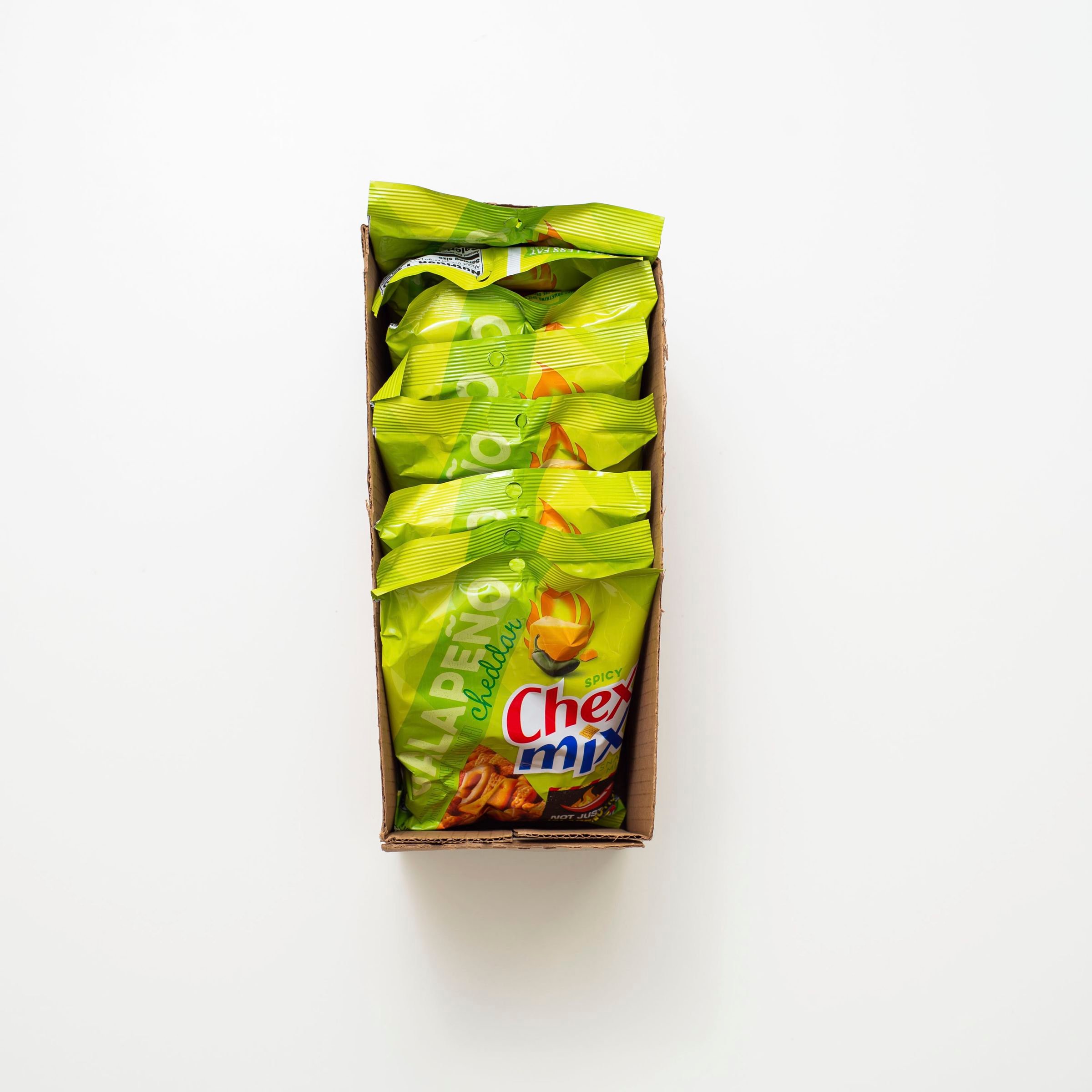  Open Case Chex Mix(TM) Snack Mix Jalapeño Cheddar (8 ct) 3.75 oz