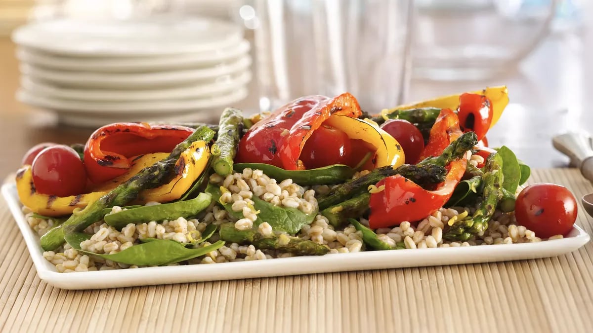 Grilled Vegetable Farro Salad