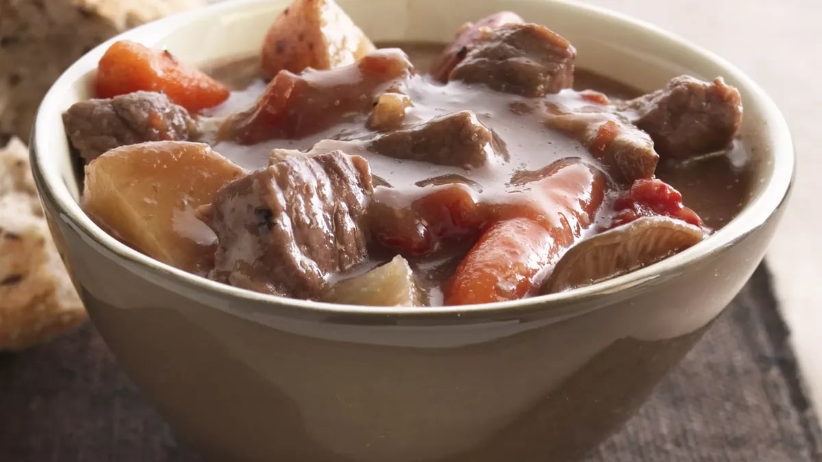 Slow-Cooker Beef Stew with Shiitake Mushrooms