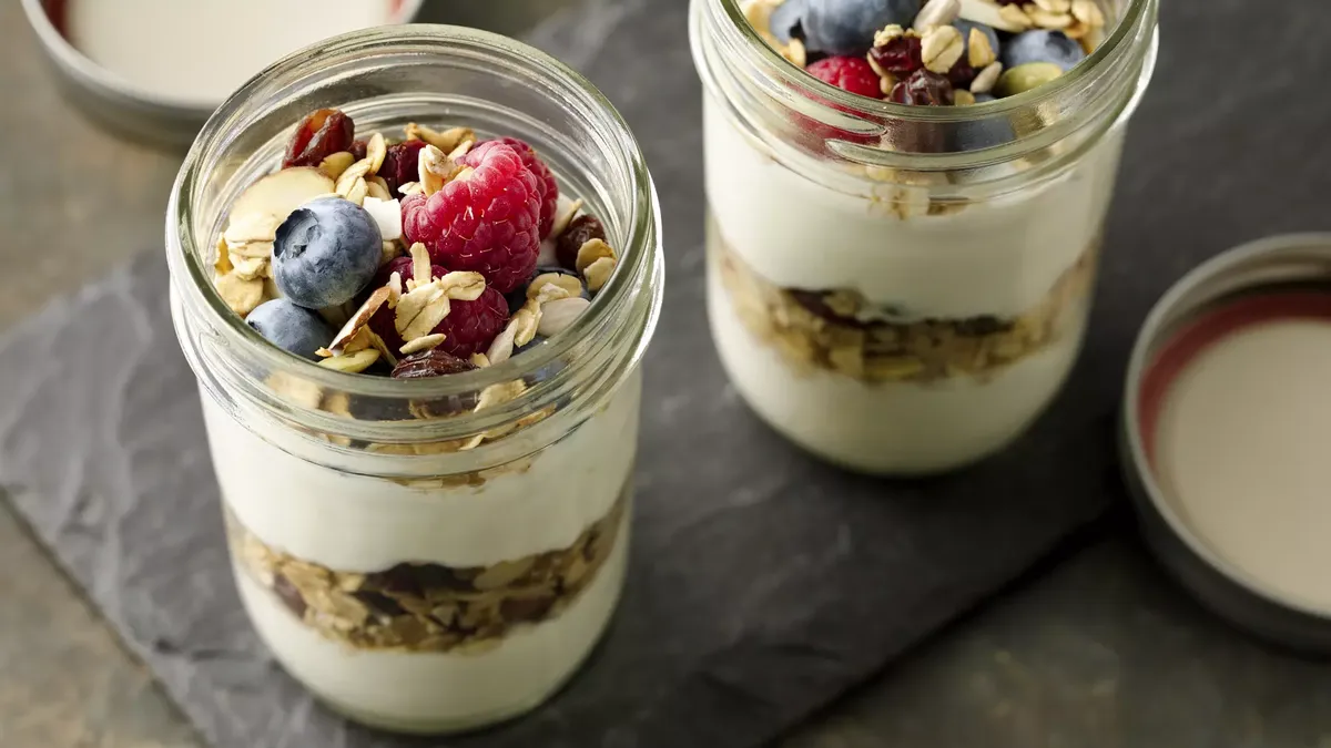 Coconut-Berry Muesli Breakfast Parfait