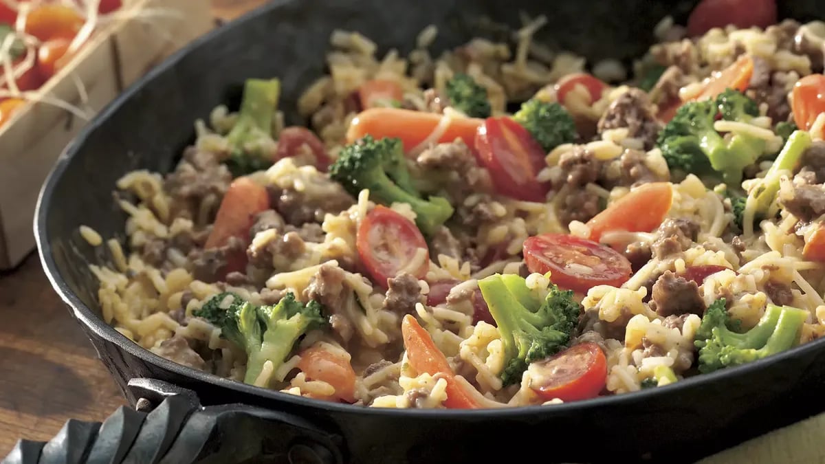 Beefy Rice Skillet