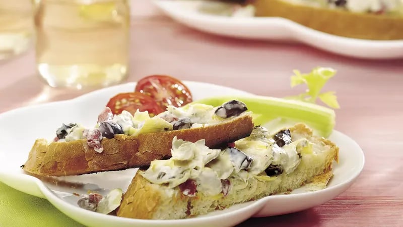 Grilled Artichoke Bruschetta