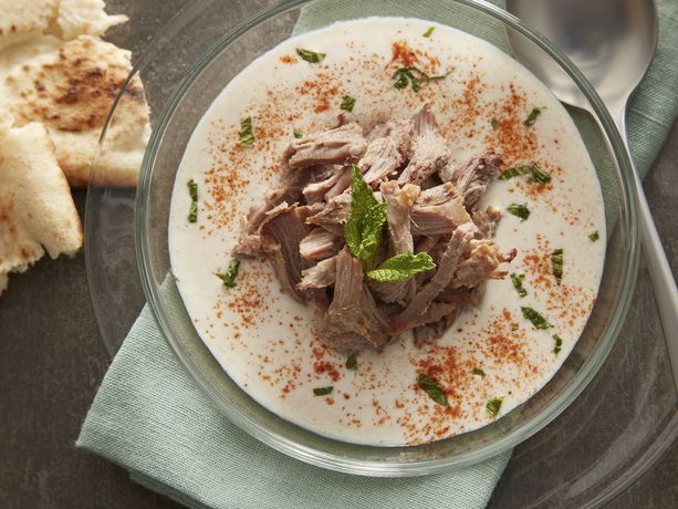 Chilled Turkish Yoghurt Soup with Braised Lamb