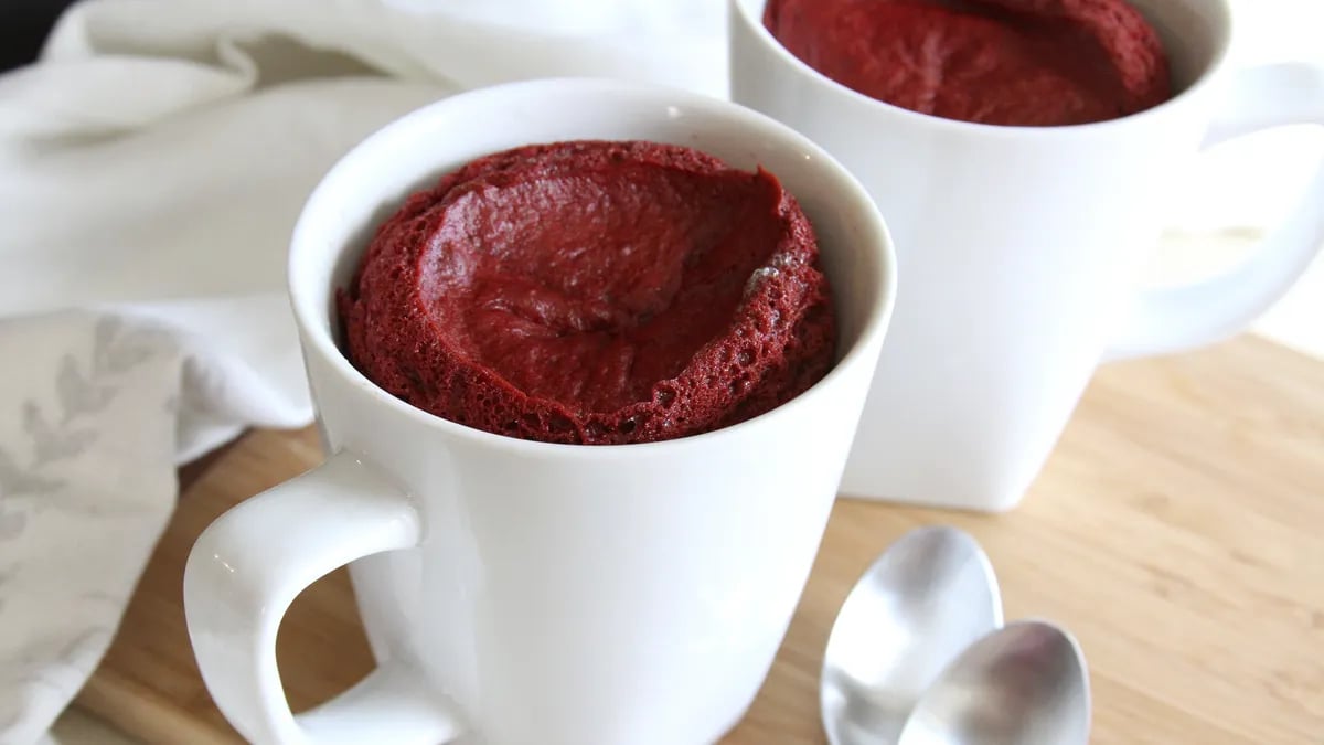 Red Velvet Mug Cakes