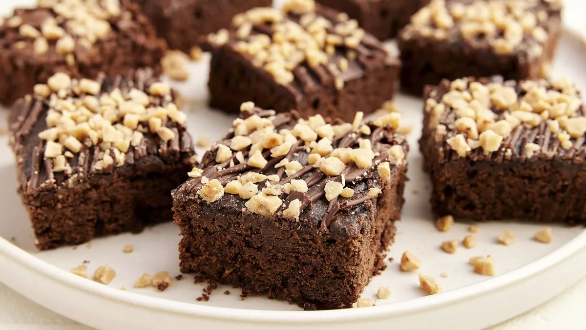 Chocolate-Toffee-Black Bean Brownies