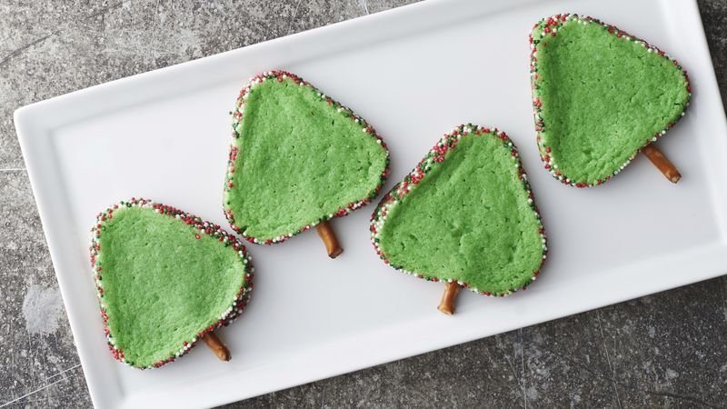 Slice-and-Bake Christmas Tree Cookies