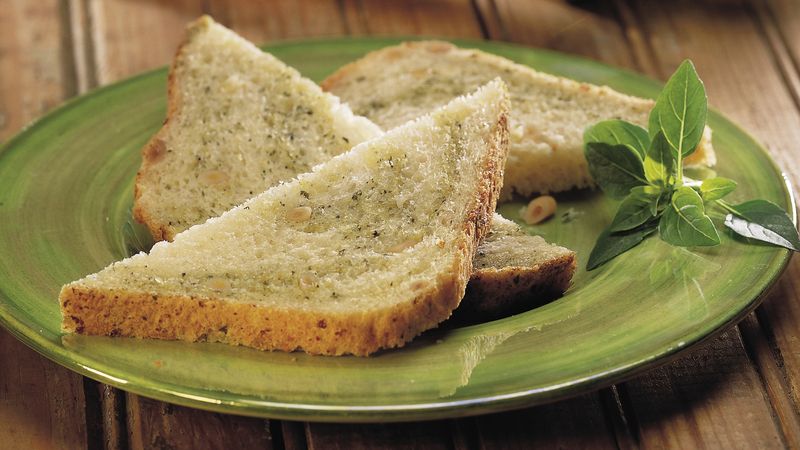 Bread Machine Pesto-Pine Nut Bread