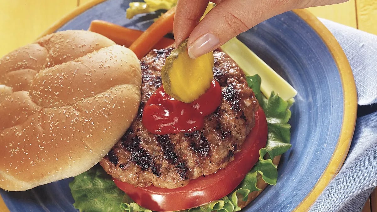 Grilled French Onion Burgers