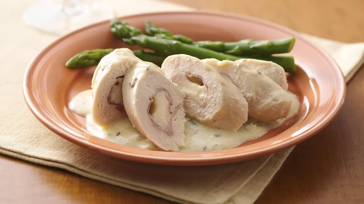 Slow-Cooker Cordon Bleu Chicken Rolls