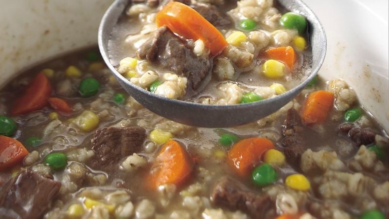 Classic Slow-Cooker Beef and Barley Soup