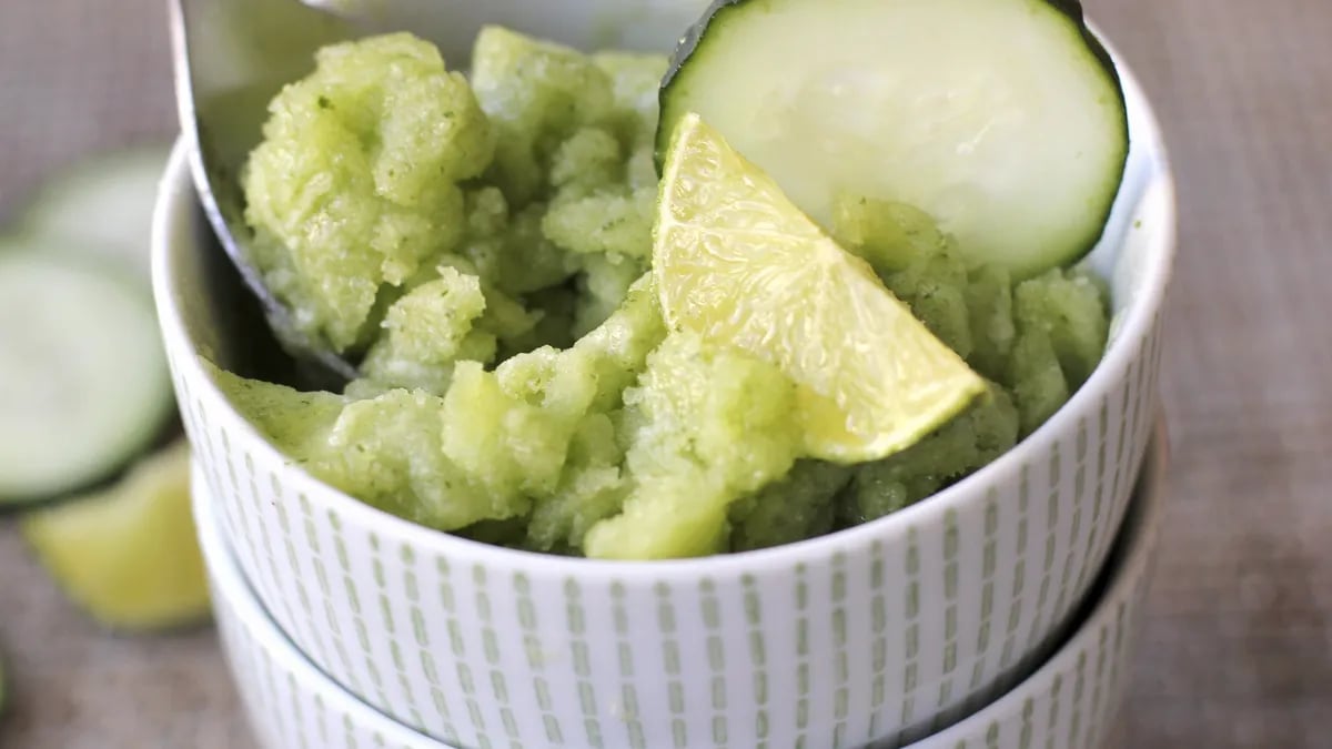 Cucumber-Lime Granita