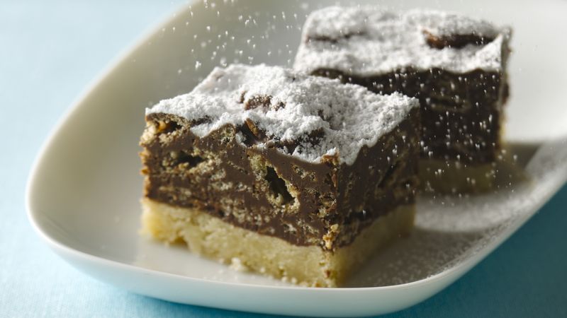 Snow Covered Crunch Bars
