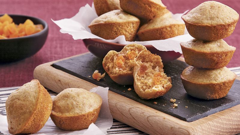 Mini Whole Wheat Apricot Muffins