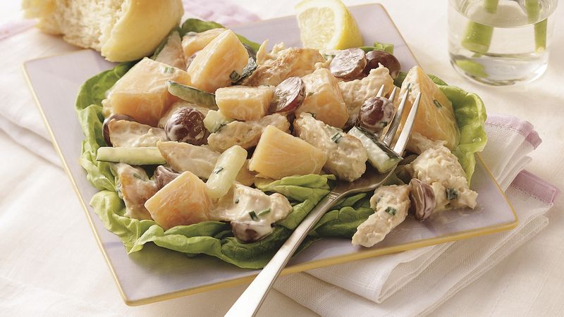 Cantaloupe and Chicken Salad