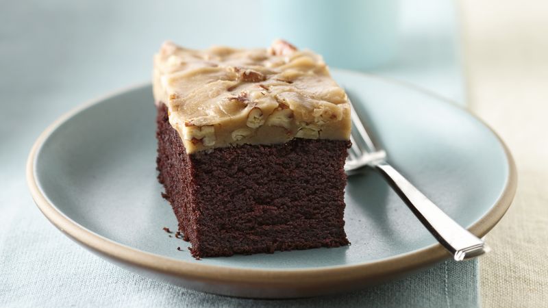 Gluten-Free Chocolate Cake with Praline Topping