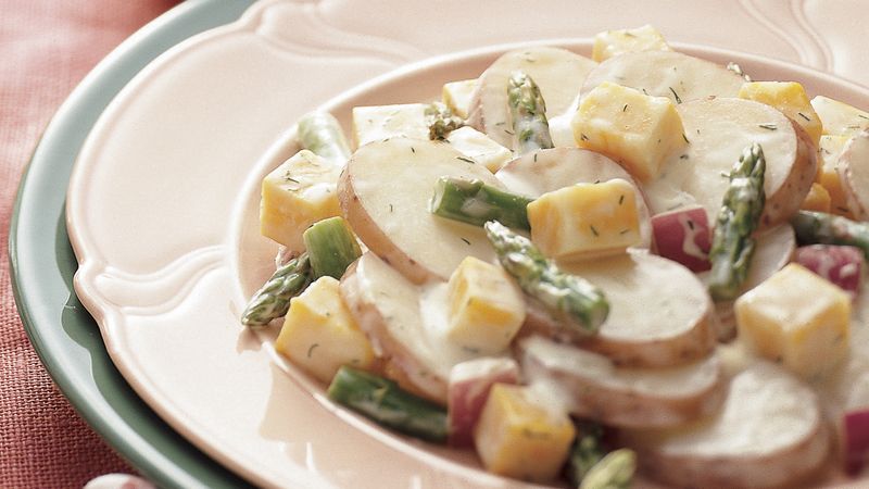Asparagus-Cheese-Potato Salad