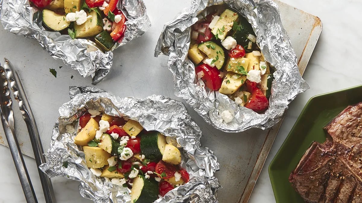 Grilled Summer Veggie Foil Packs