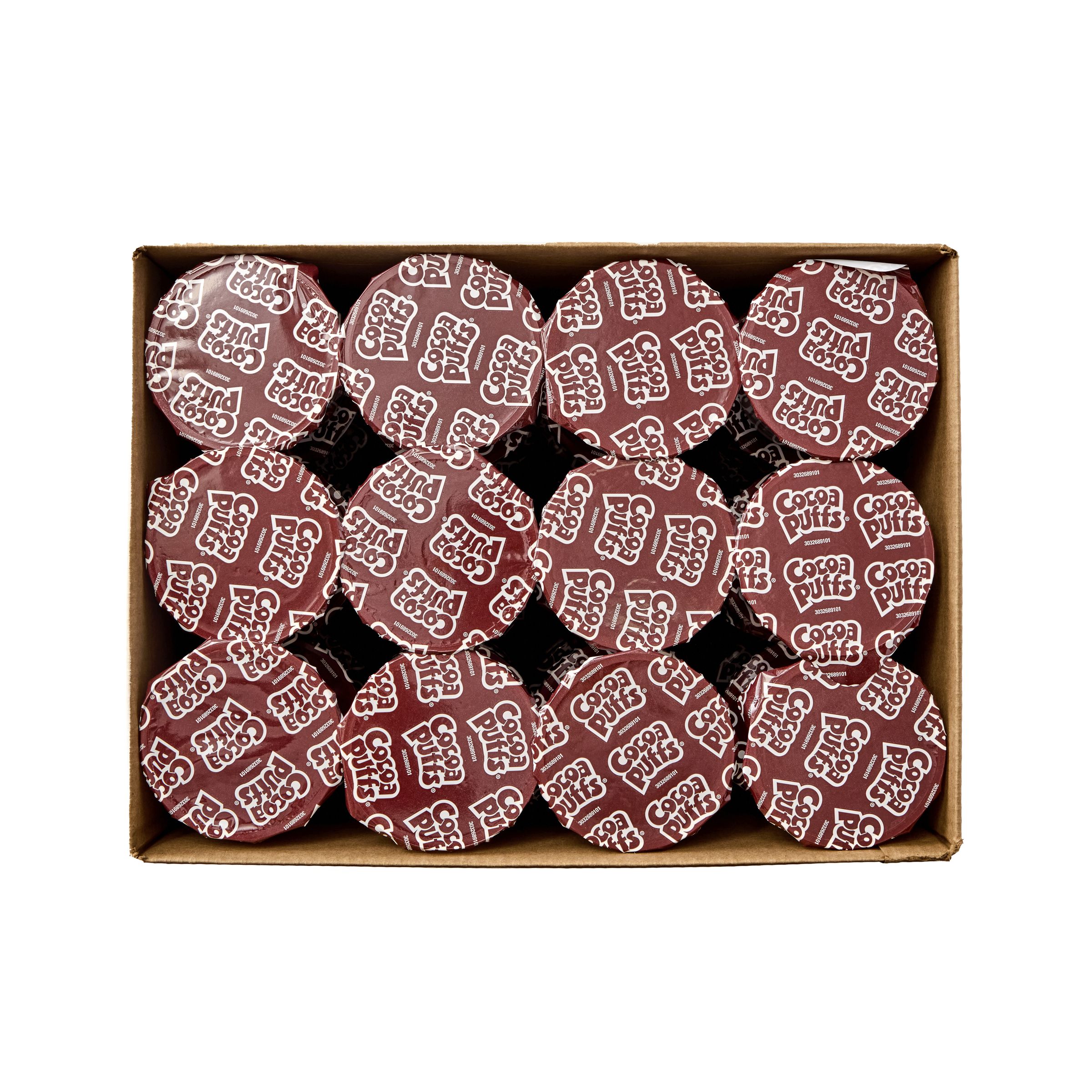  Open Case Cocoa Puffs Cereal Single Serve Cup 25% Less Sugar 60/2 OZ