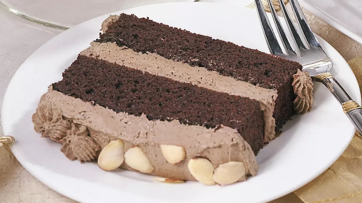 Chocolate Almond Mousse Cake