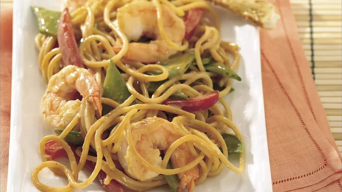 Cold Thai  Noodles with Shrimp