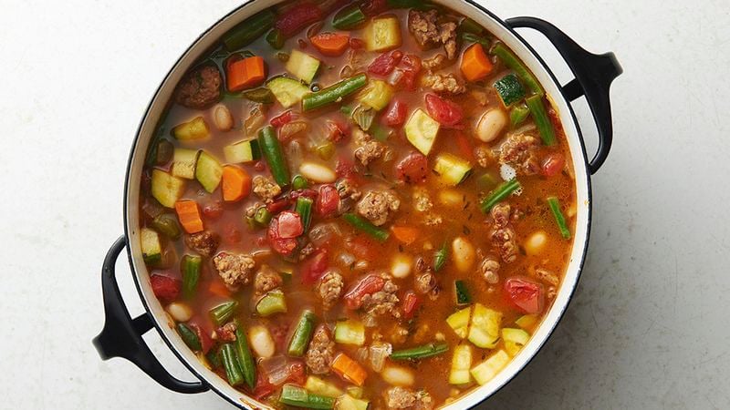 Spicy Italian Sausage and Vegetable Soup