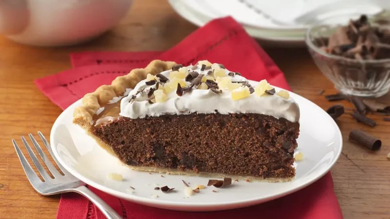 Chocolate Gingerbread Pie 