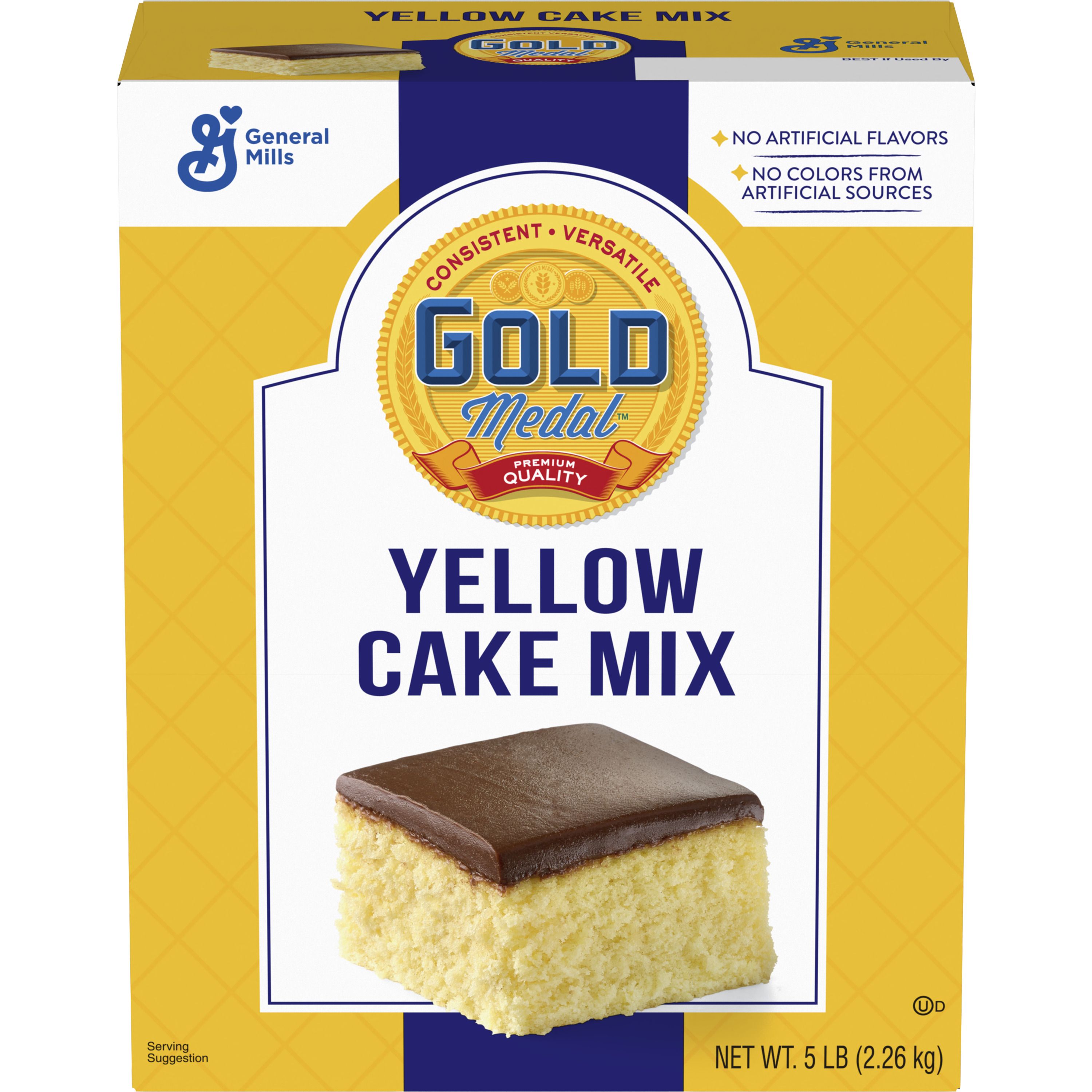 Front - 3D Gold Medal(TM) Cake Mix Yellow 5 lb