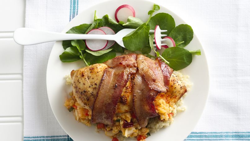Quinoa and Seafood Stuffed Chicken Breast