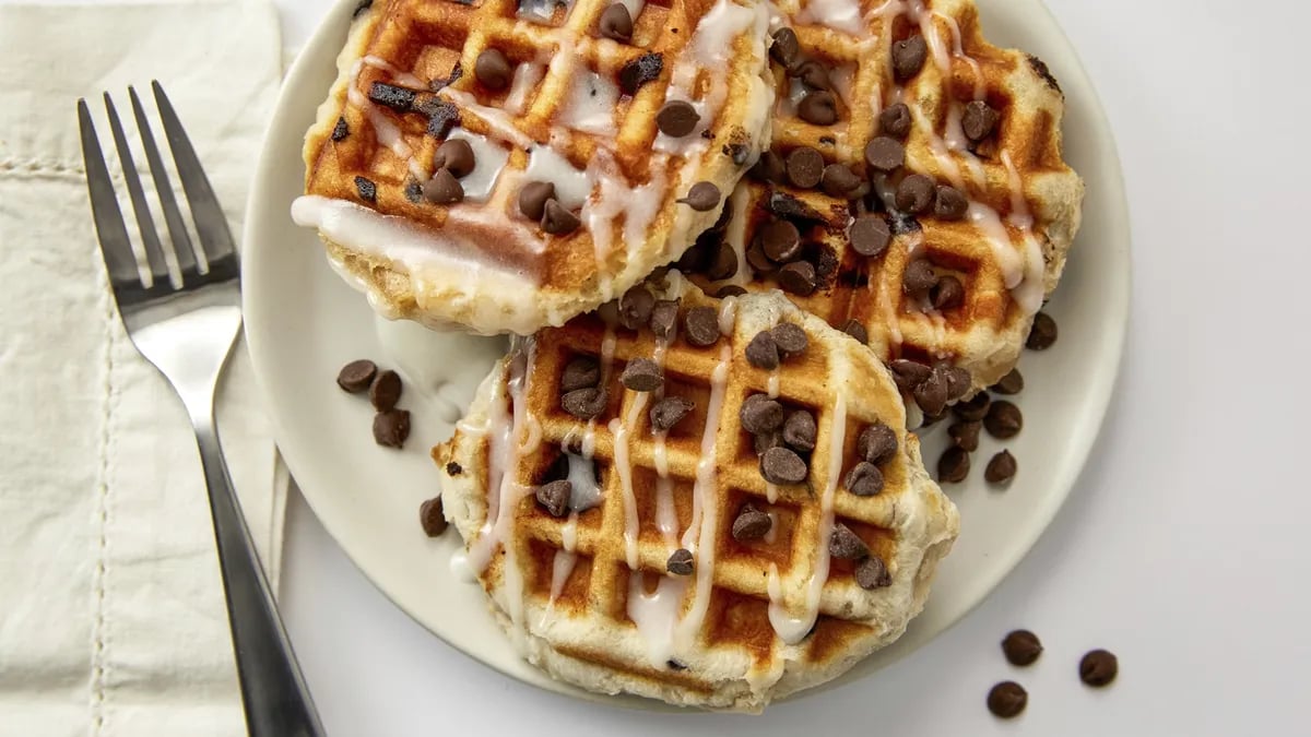 Chocolate Chip Biscuit Waffles