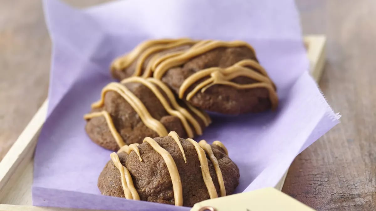 Peanut Butter Stuffed Chocolate Cookies