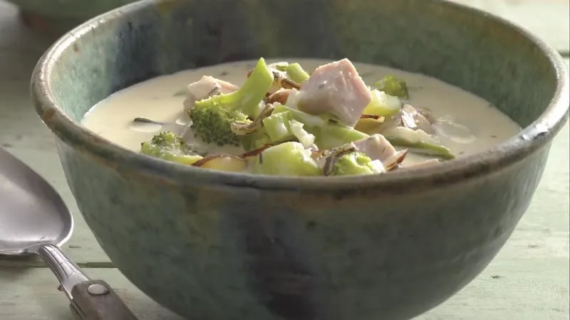 Creamy Broccoli and Wild Rice Soup
