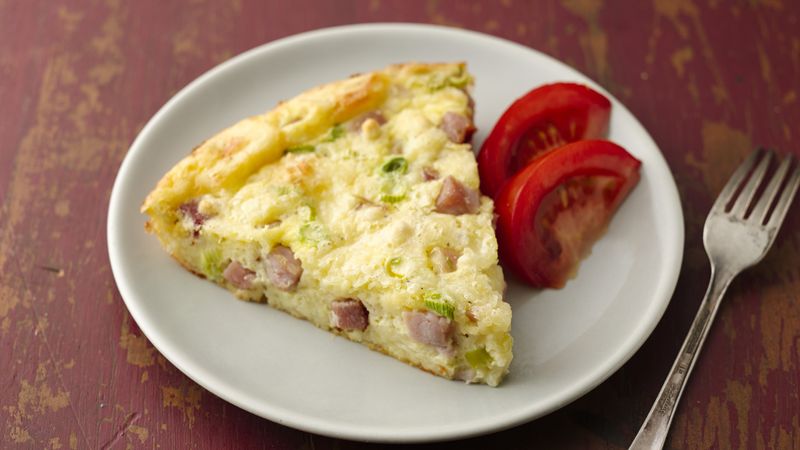 Impossibly Easy Ham and Swiss Pie 