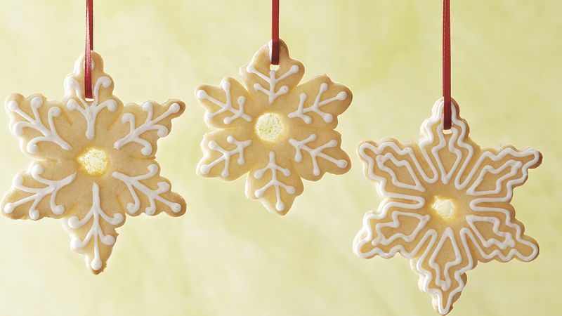 Stained Glass Snowflake Cookies