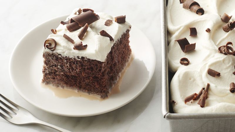 Triple Chocolate-Tres Leches Cake