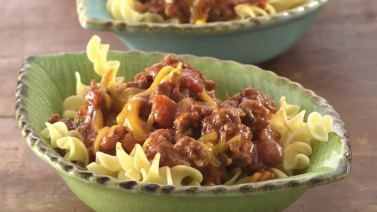 Chili Beef and Pasta