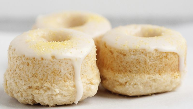 Baked Lemon Doughnuts with Lemon Glaze