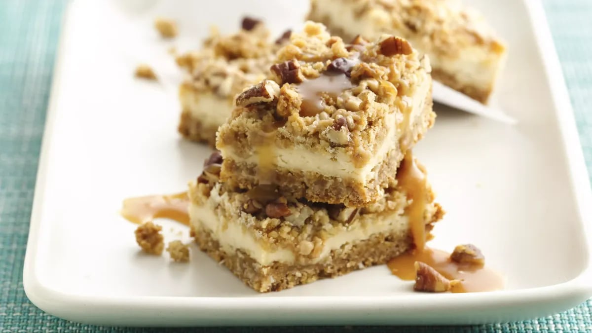 Toffee Brown Ale Cheesecake Bars