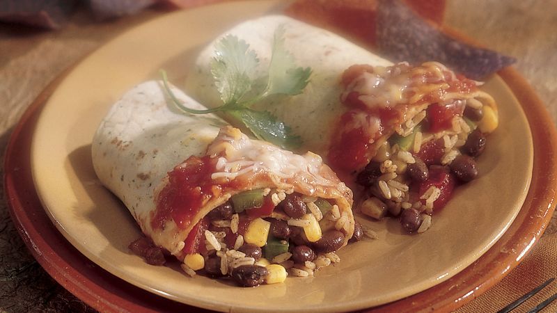 Rice and Bean Wraps