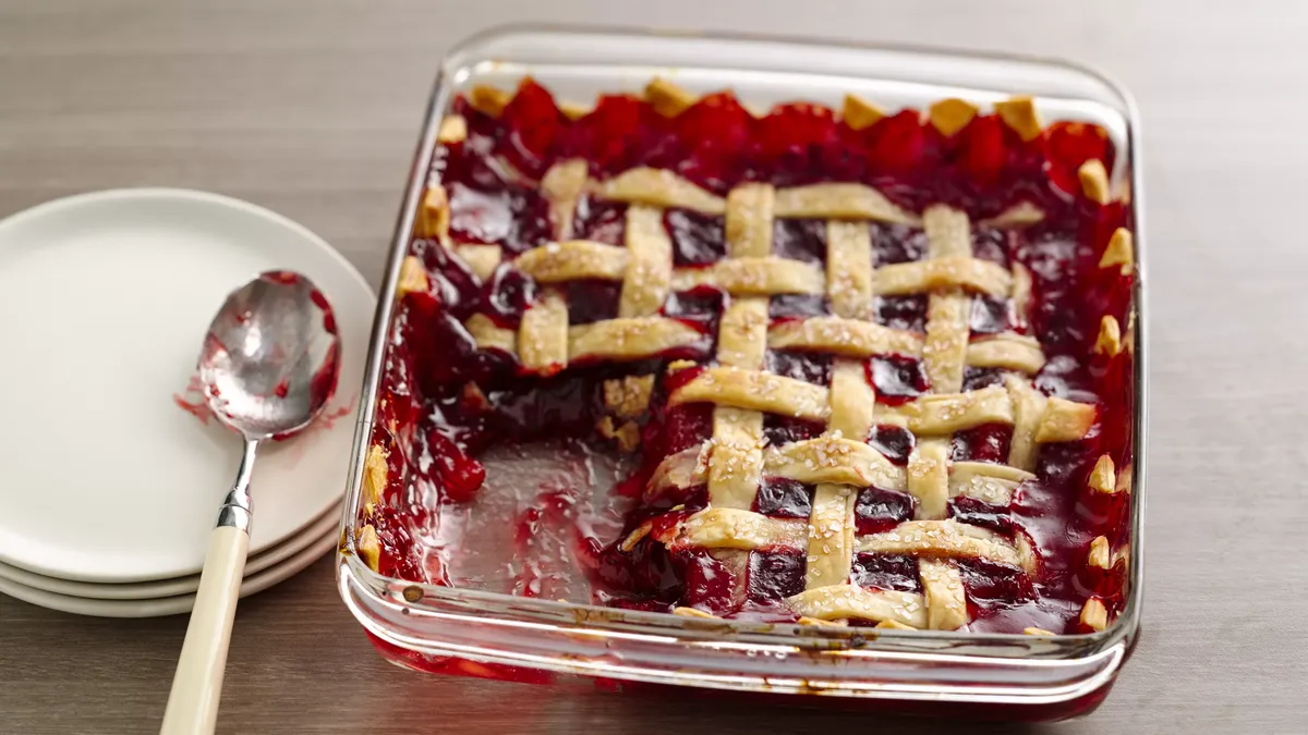 Apple-Raspberry Cobbler