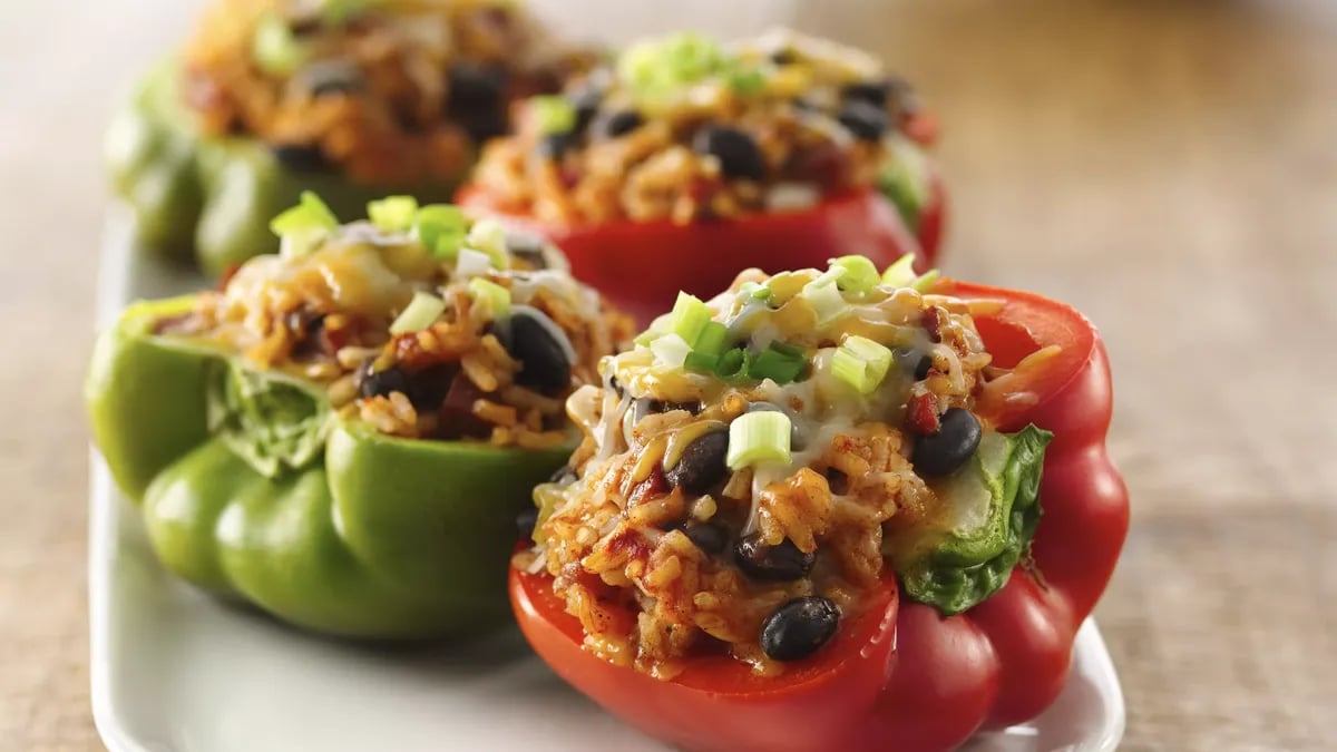 Spicy Chorizo-Stuffed Peppers