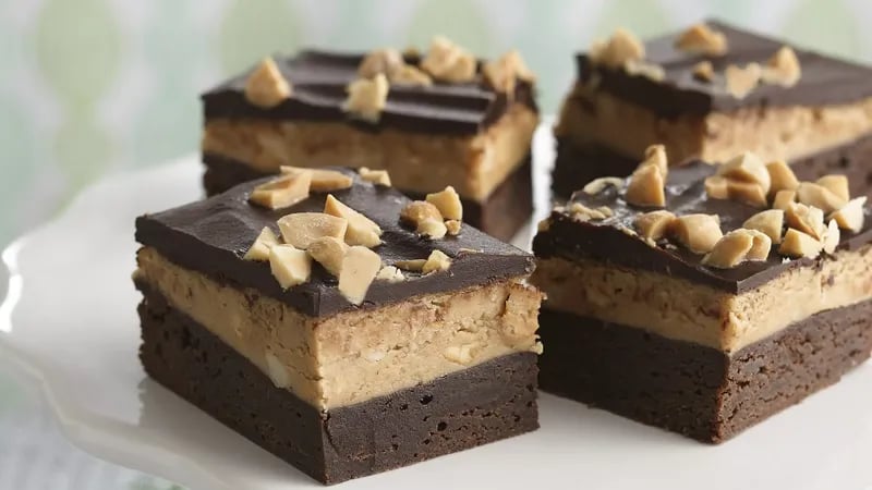 Dark Chocolate-Peanut Butter Brownies