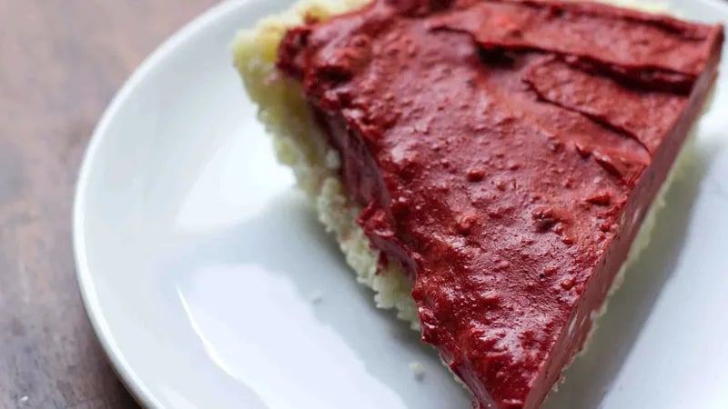 Red Velvet Cheesecake with Sugar Cookie Crust