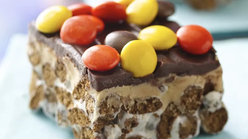 Peanut Butter-Filled Chocolate Cereal Bars