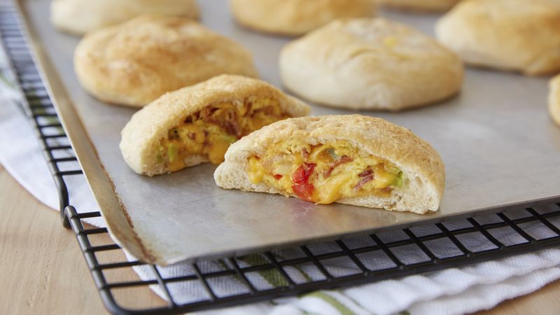 Denver Omelet-Stuffed Biscuits
