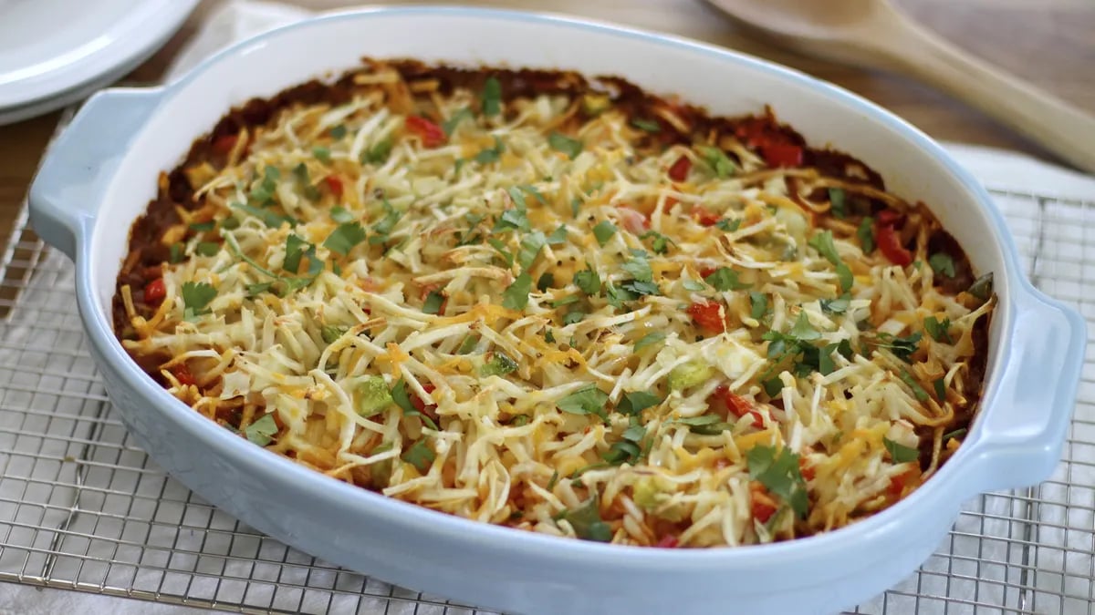 Hash Brown Enchilada Breakfast Casserole